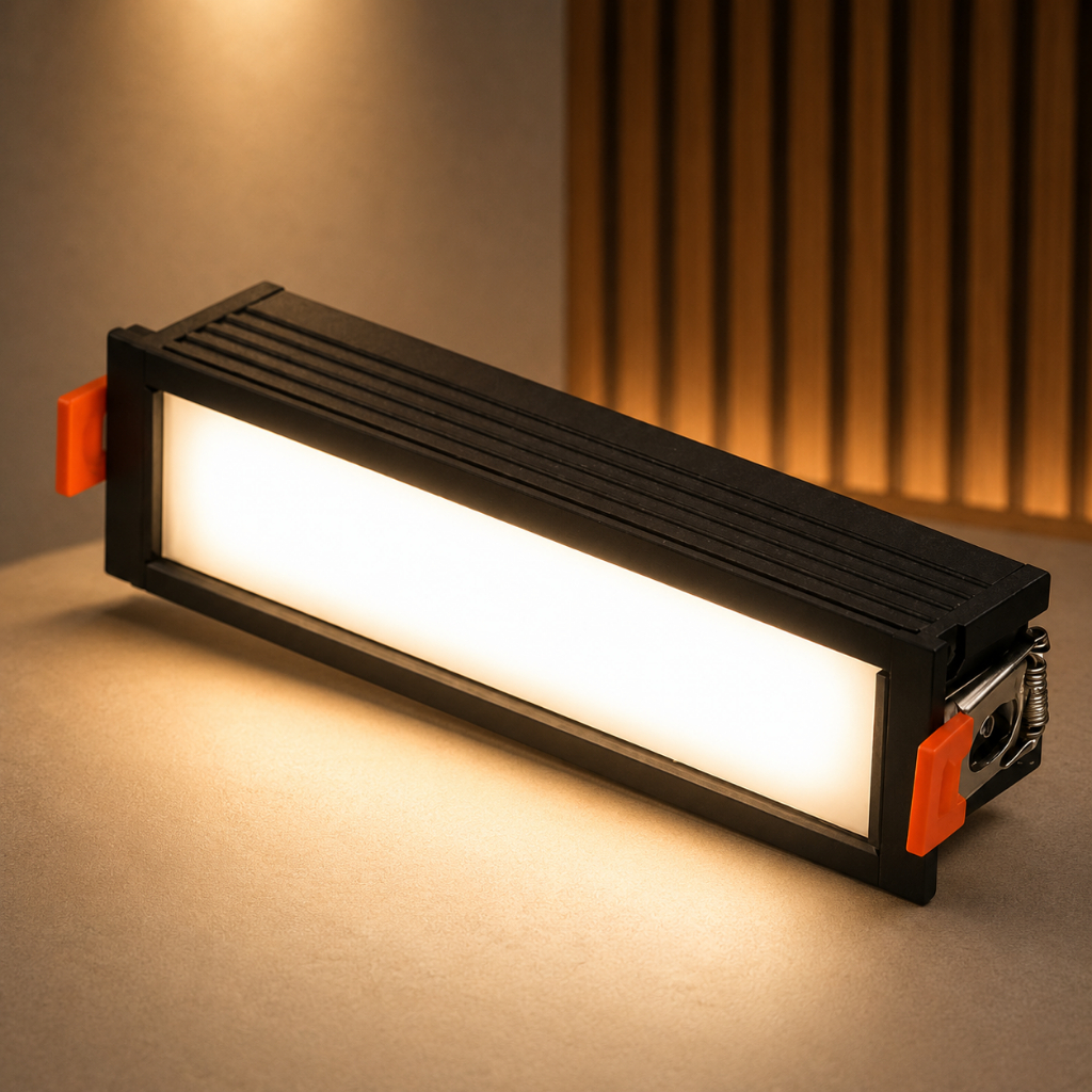 Luminária Teto Gesso Sanca Spot Led 10w Embutir Branco Neutro Bivolt Difuso Minimalista