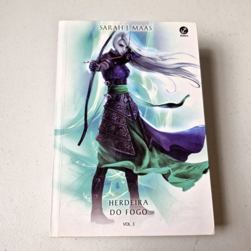 Livro Trono de Vidro: Herdeira do Fogo, Volume 3, Sarah J. Maas - Ficção de Fantasia, Romance, Editora Galera Record