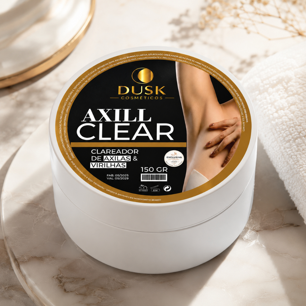 Creme Clareador Axilas e Virilhas Dusk Axill Clear 150g Manchas Escuras Partes Íntimas