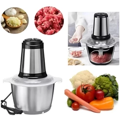 Multiprocessador Picador De Carne Alho Legumes Elétrico 2L - 110V/220V
