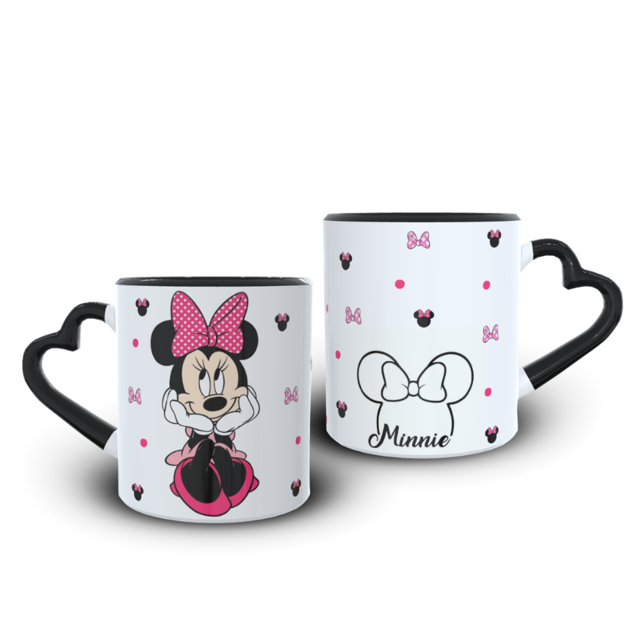 Caneca Personalizada minnie mouse cerâmica 325 mL Porcelana