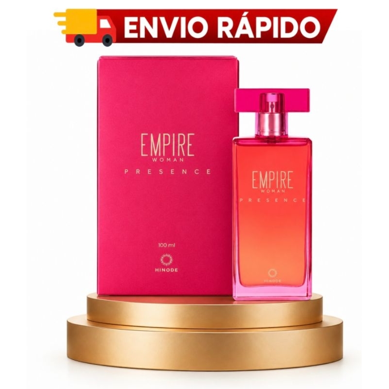 Perfume Empire Woman Presence Deo Parfum Feminino 100ml Hinode | Floral Frutado Elegante e Marcante