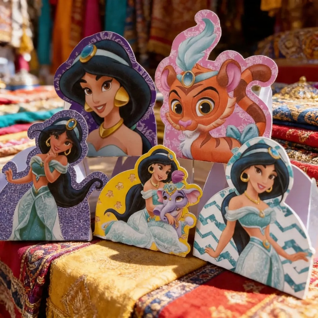 Forminhas De Doce Princesa jasmin decoraçao de aniversario Turquesa brigadeiro