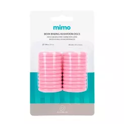 Disco Cogumelo para Caderno Inteligente Rosa Chiclete Mimo - 35 mm - 20 Unids