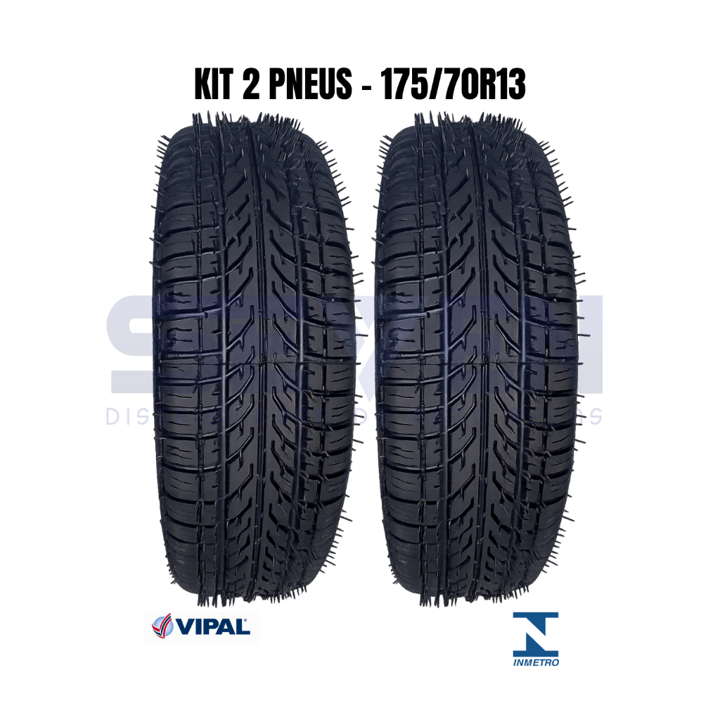 Kit 2 Pneu Aro 13 - 175/70 R13 Remold - Linha Premium + BICOS GRÁTIS