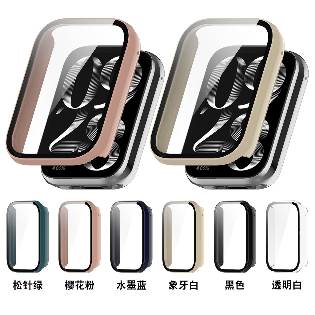 Capa Case Bumper Proteção Acrílico com Vidro Temperado para Xiaomi mi Band 10 PRO / 9 Pro