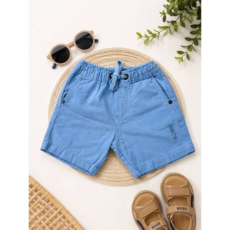Short infantil de sarja 100% algodão bermuda casual