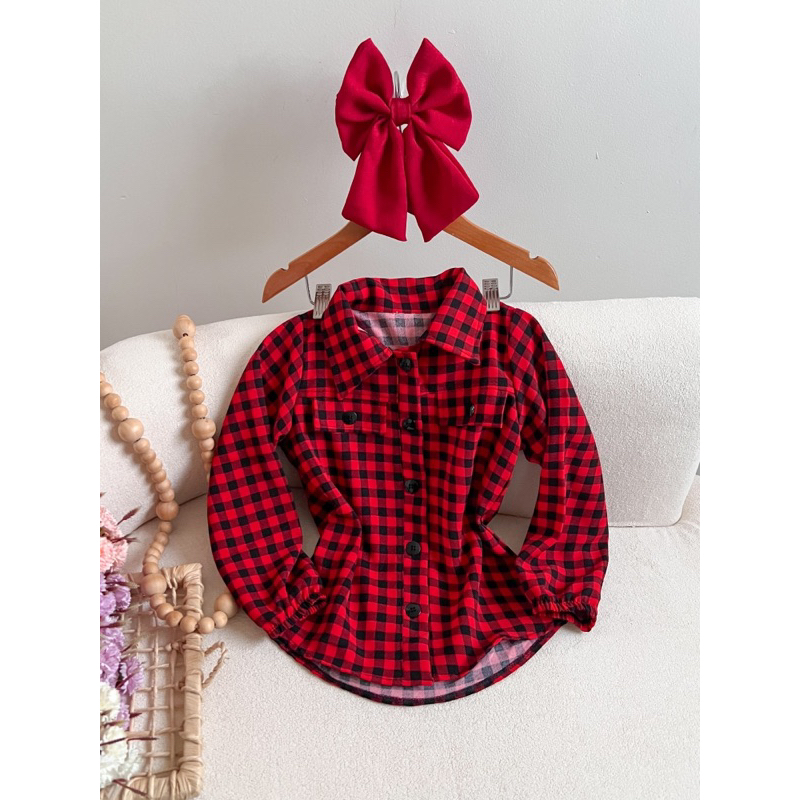 Camisa Xadrez Infantil Menina 4 ao 10 / Moda Blogueirinha / Festa Junina