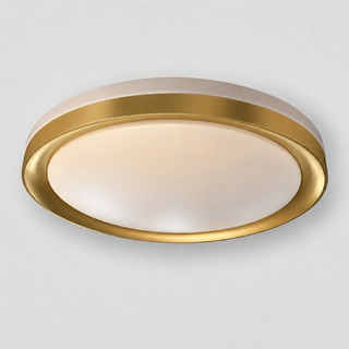 Luminaria de teto Led Plafon Dourado 39cm Moderno Redondo Modelo Acabamento Premium slim 30w Modelo Chass 3 Cores