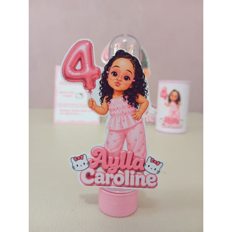 15 Tubetes com aplique 3d.. TODOS OS TEMAS