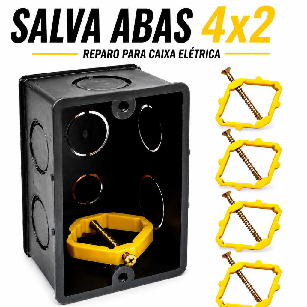 Reparo Salva Abas Caixinha De Luz 4x2 Salva Construção Caixinha 4x2 Obras Tomada Fios Conduite