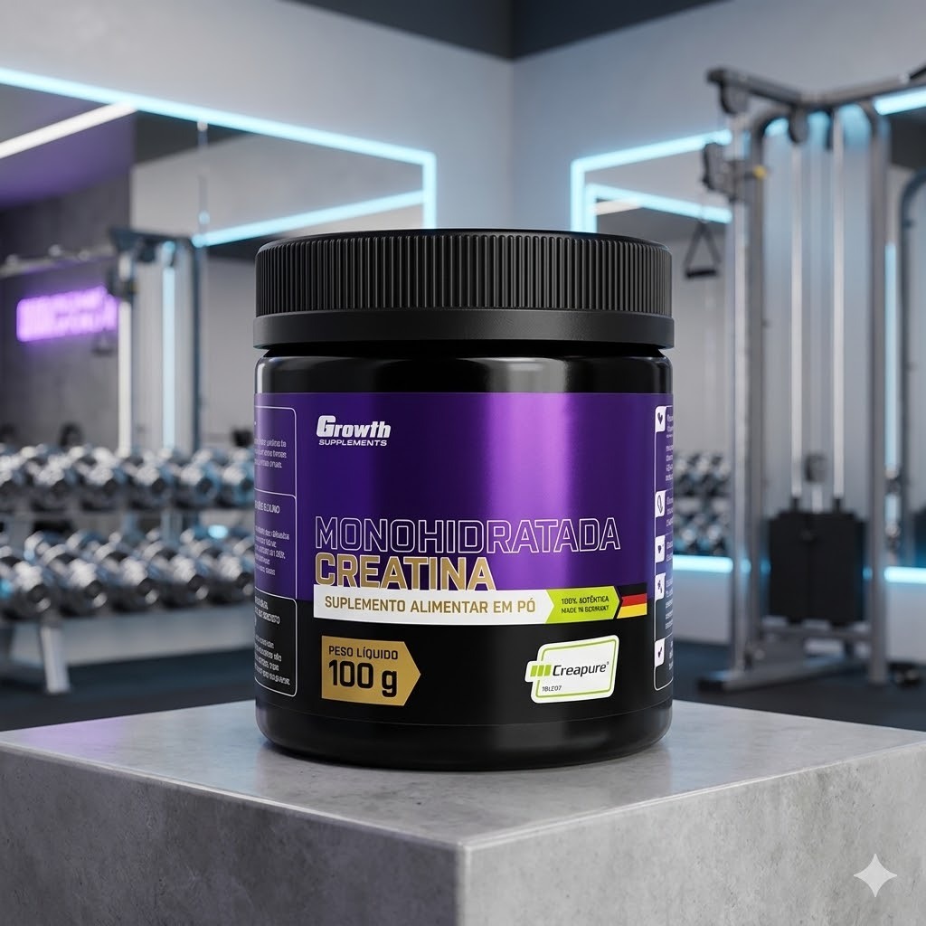 Creatina Monohidratada 100g - Growth Suplementos
