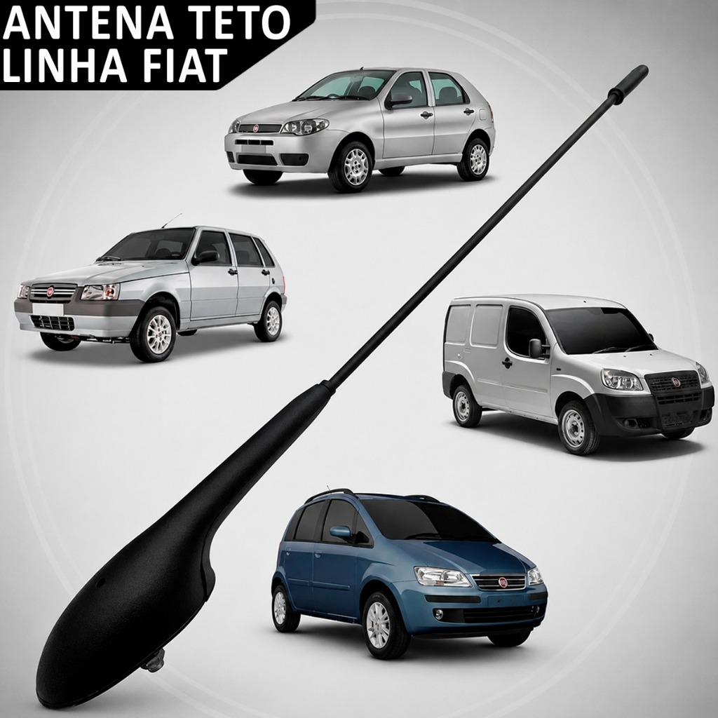 Haste de Teto Palio Strada Weekend Uno Mobi Brava Punto Fiorino Antena