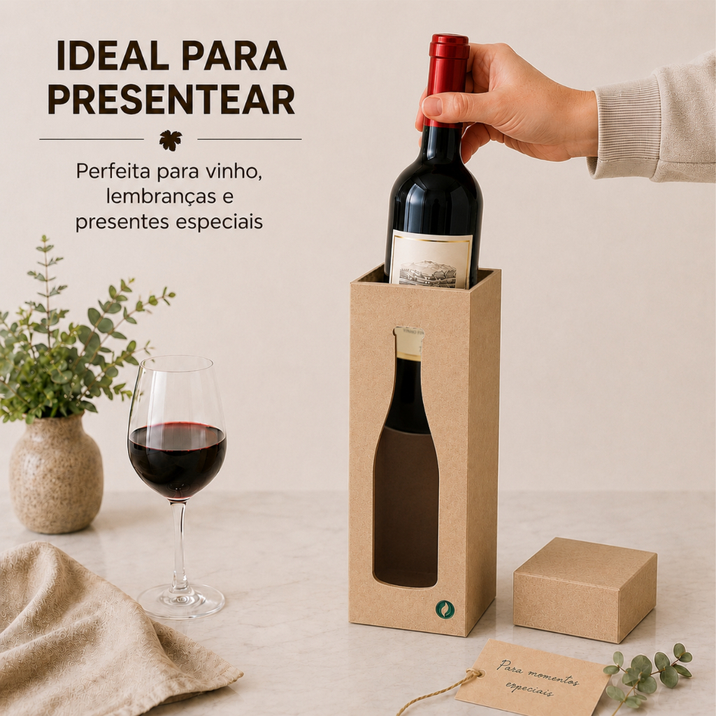 Caixa Porta Vinho MDF Cru garrafa Com Tampa Presente Adega Decoração Personalizar Artesanato