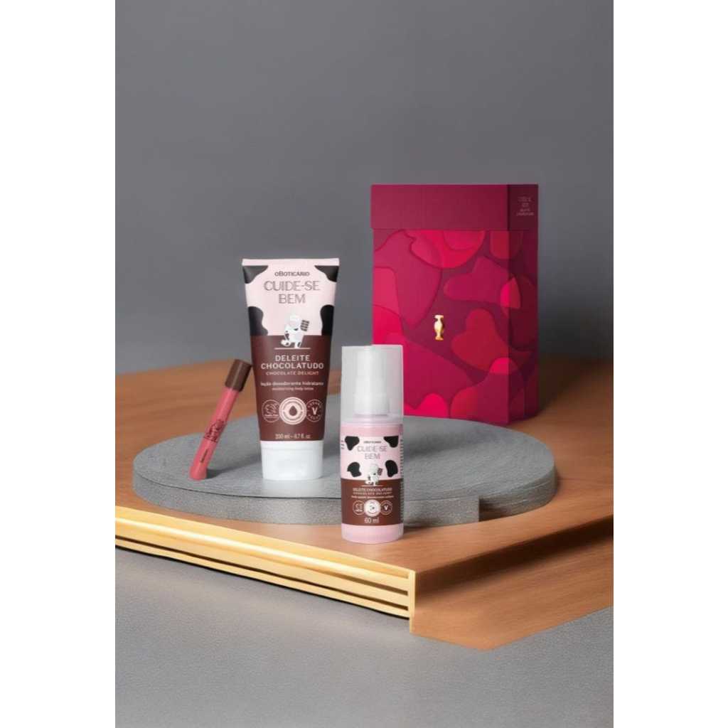 Body Splash Deleite Chocolatudo Colônia Desodorante Corporal