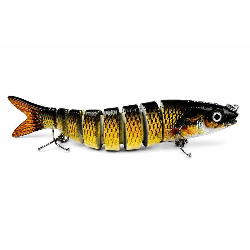 Isca Artificial Lambari 13cm Articulada 8 Segmentos Tucunaré Traíra Robalo