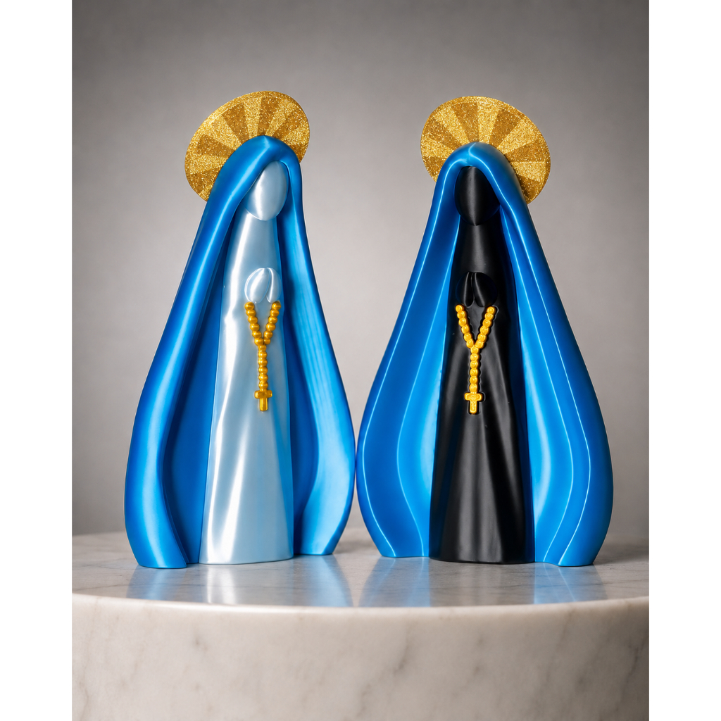 Imagem Decorativa Nossa Senhora Aparecida em Impressão 3D | Decoração Religiosa