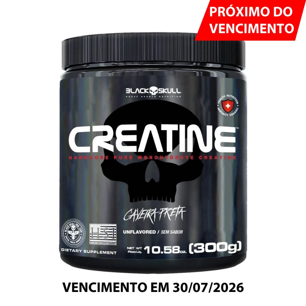 Creatina Pura Black Skull 300g