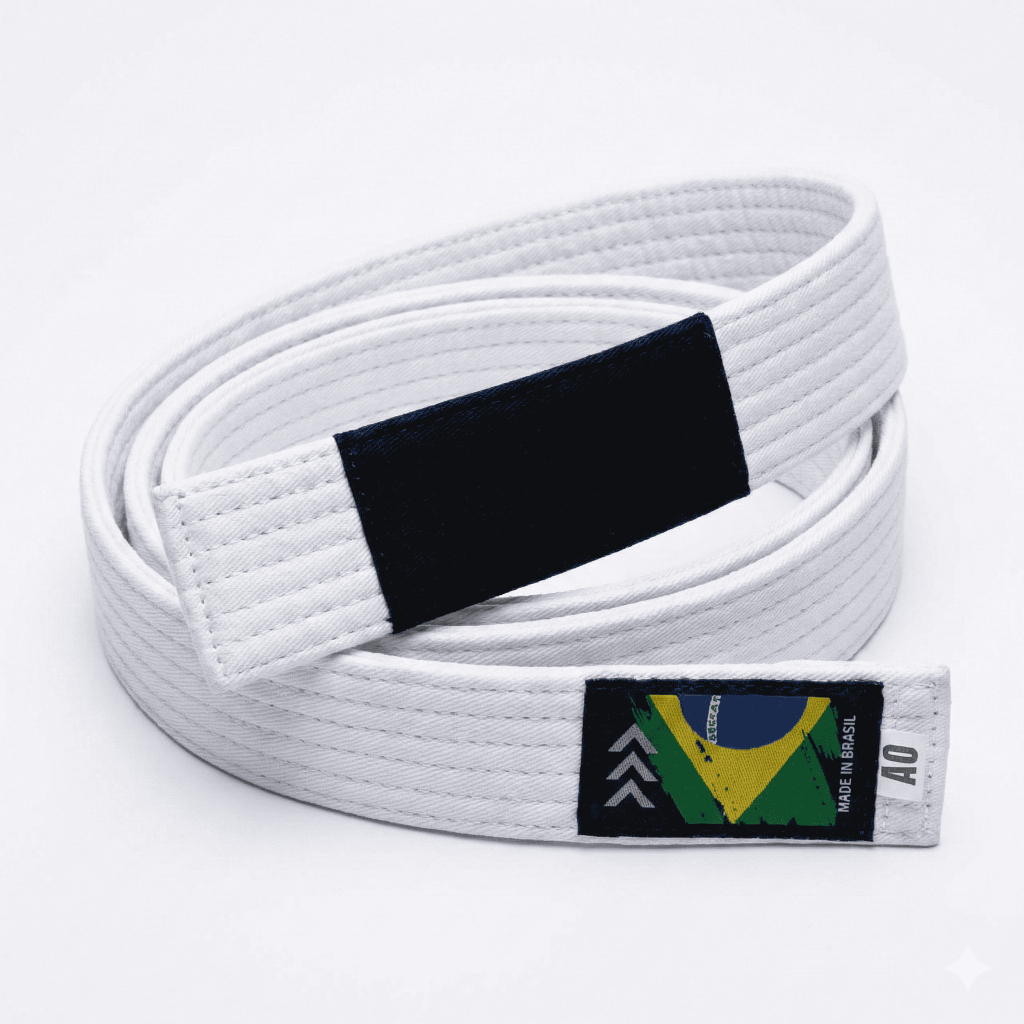 Faixa Jiu Jitsu Tradicional Sequência Algodão Reforçado 6 Costuras Treino E Graduação