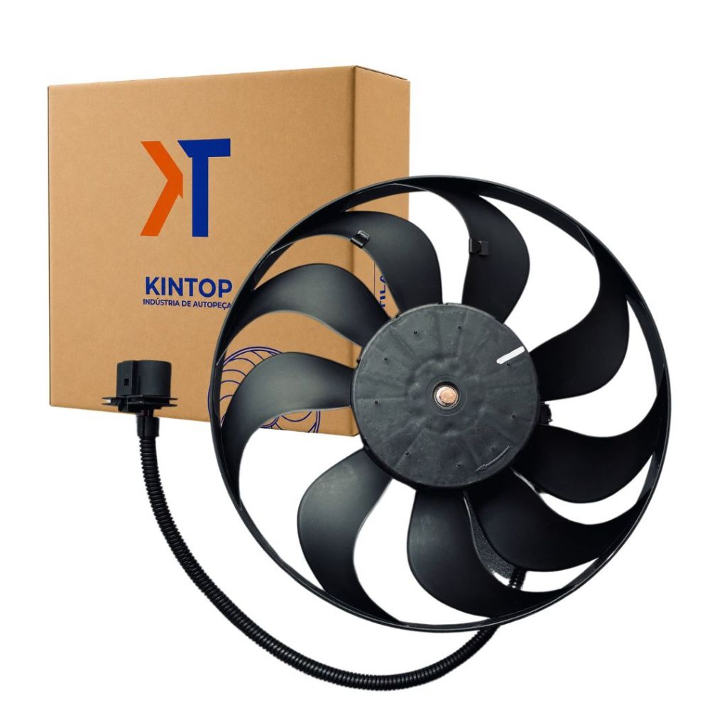 Ventoinha Radiador Eletroventilador 9 Pás 12v Para Crossfox 1.0 1.6 Polo 1.6 Fox Kintop 6QS959455B