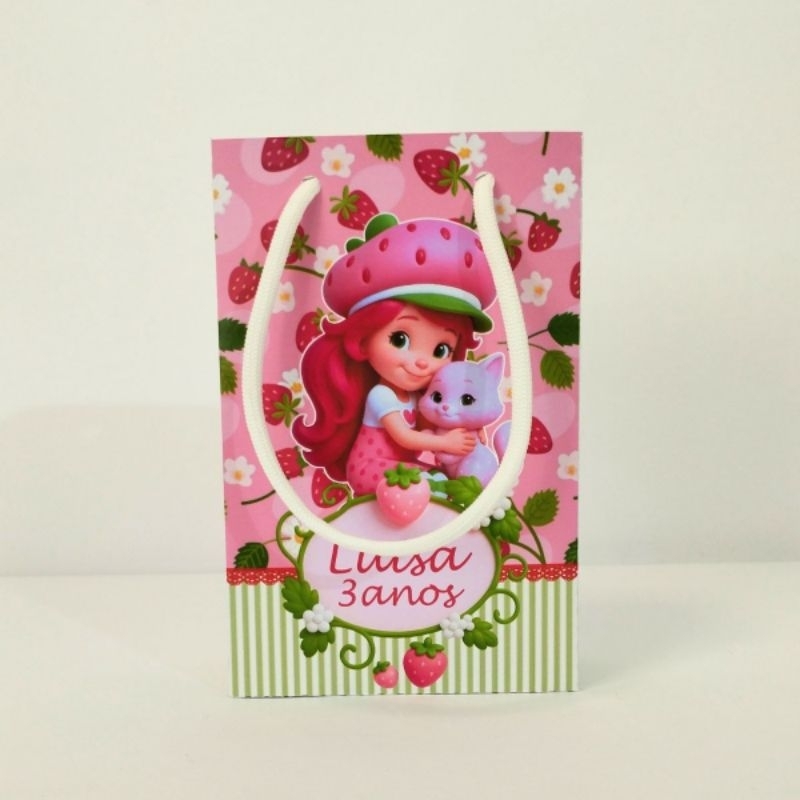 SACOLINHA PERSONALIZADA P MORANGUINHO/SACOLINHAS PARA LEMBRANCINHA/SACOLINHAS PARA ANIVERSÁRIO INFANTIL