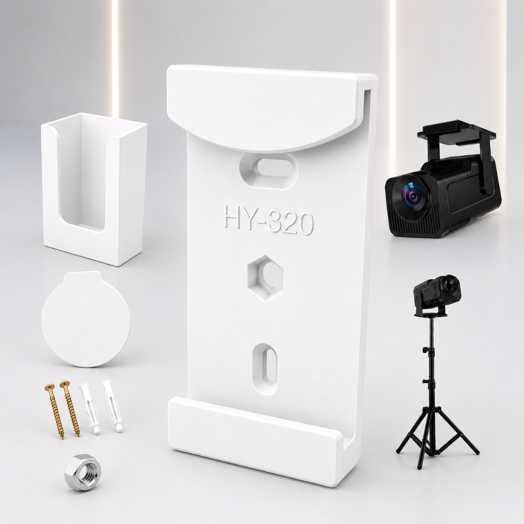 Suporte para Teto Parede ou Tripe Retroprojetor Projetor Salange / Magcubic HY320 Branco