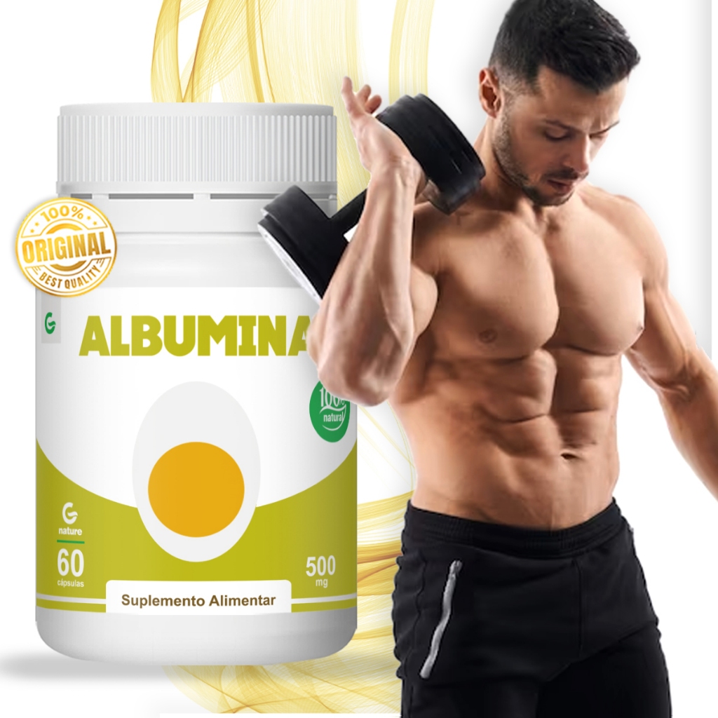 Albumina GENATURE Proteína Suplemento Integral em capsulas