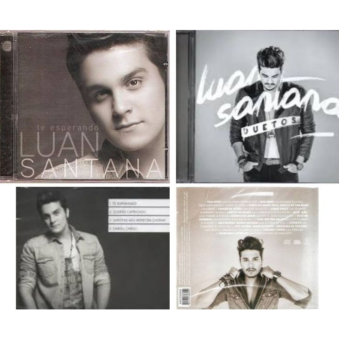 Kit 2 CD Luan Santana Te Esperando + Duetos - Novo Original Lacrado Nacional Sertanejo