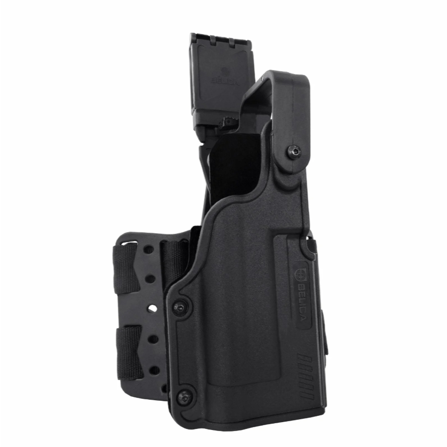 Coldre BLACK LIGHT Bélica  Coxa Taurus PT 840 Taurus TX38 Beretta APX Taurus TS9 Com Uso De Lanterna