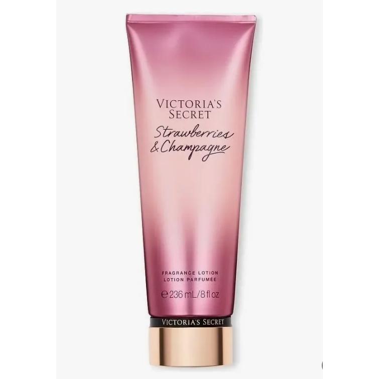 Body Lotion Creme Hidratante Strawberries & Champagne 236ml Victoria's Secret Original