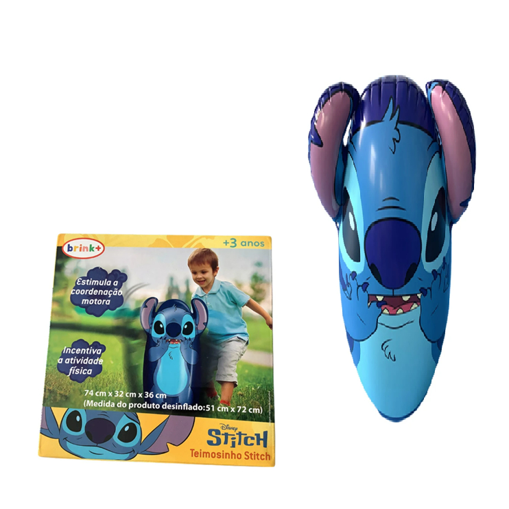Boneco João Teimoso/ João Bobo Inflável Brink+ Stitch Disney