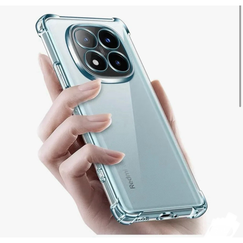 2X1 Xiaomi Poco M8 Pro 5G-Capa Transparente TPU Silicone + Pelicula Frontal Ceramica 3D