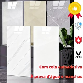 Placa Adesiva Mármore 30x60cm Impermeável Para Cozinha Banheiro Sala Renovação Fácil