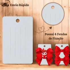 Cartelas Tag 4 Cortes para Kits Laços/Bico de Pato/Presilha/Hair Clips/Nuvem/Papeletas/Embalagem