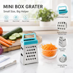 Kit C/20 Mini Ralador De Aço Inox Com Ima Lembrancinha Para Cozinha