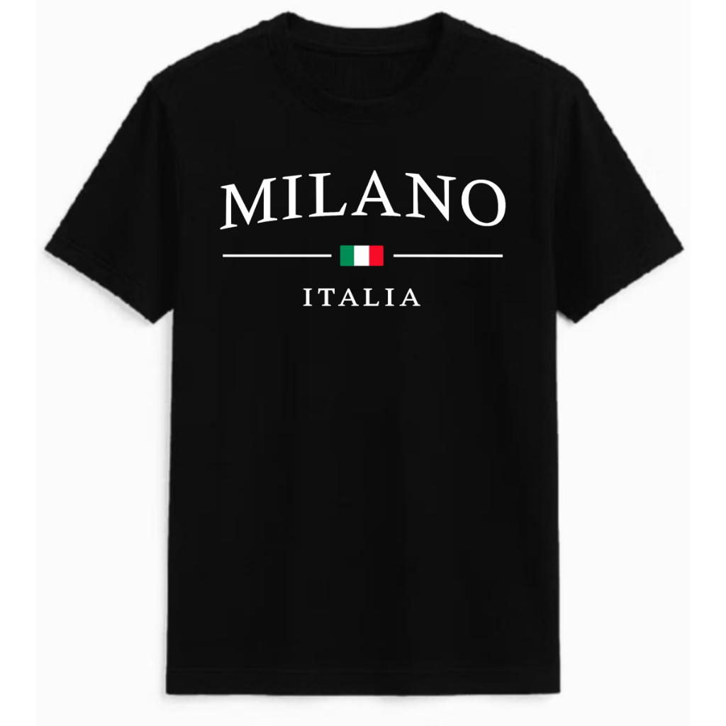 Camiseta Milano Itália Masculina 100% Algodão Estampada Premium Unissex