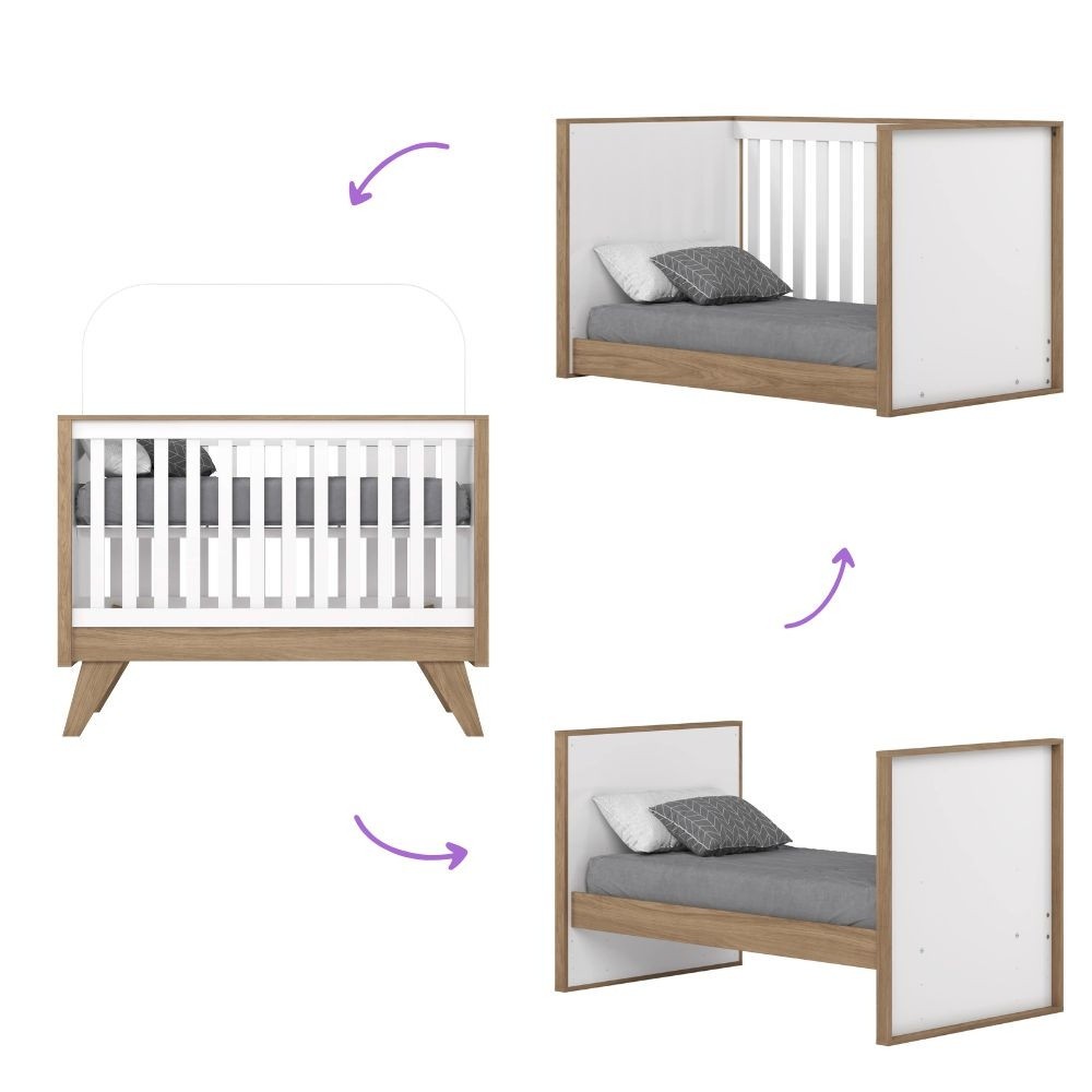 Berço Mini Cama 3 em 1 Americano Lola Henn — imagem 2 de 2
