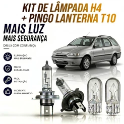 LAMPADA FAROL ALTO/BAIXO + BRINDE PALIO WEEKEND 1996 ATÉ 2002