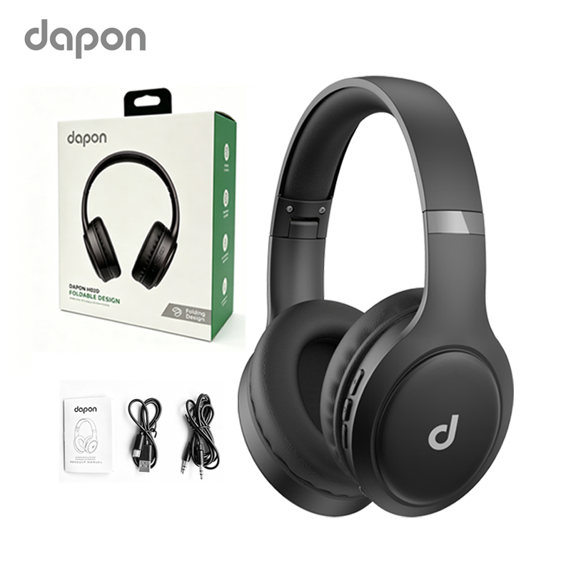 Fone De Ouvido Sem Fio Headphone DAPON HO2D Bluetooth 5.1 Over-ear 22 Horas De B