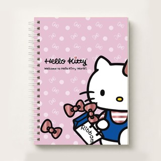 Caderno Hello Kitty  Espiral Capa Dura A5 Caderno Personalizado Capa Dura . 80 Fls