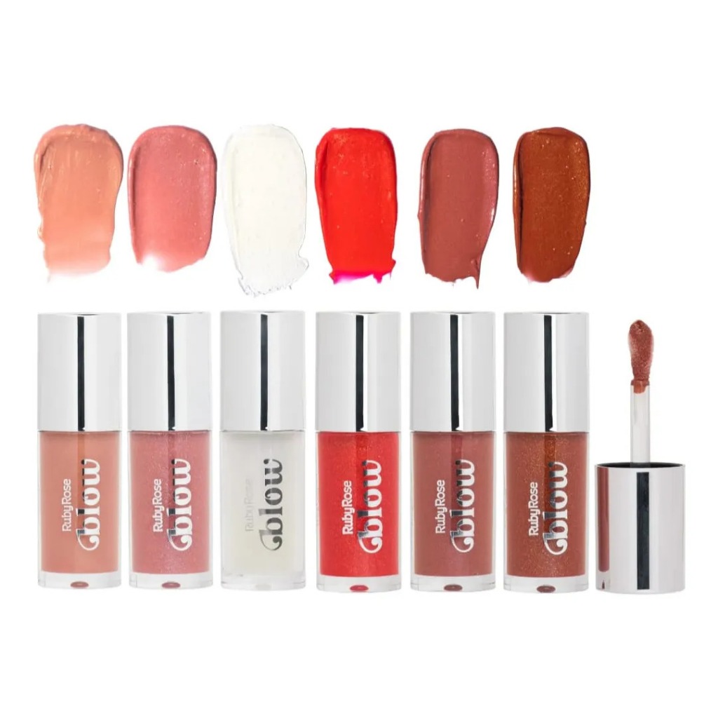 Gloss Labial Shine Like Gloss Linha Blow Ruby Rose Acabamento Lip Gloss
