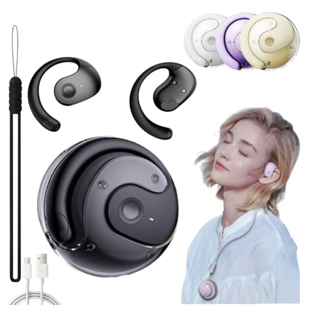 Fones De Ouvido Bluetooth Sem Fio Com cordão By01 Ows Open-ear Clip-on OWS-T2
