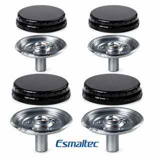Espalhador mais Queimador Fogão Esmaltec Atlas Coliseum Tampinhas 4 Bocas