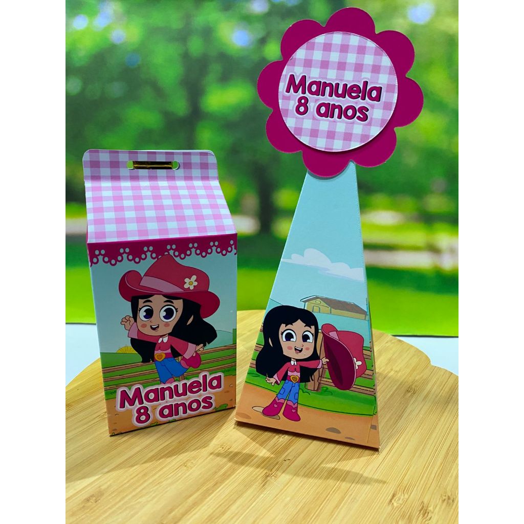 Kit Personalizados - Tema A Boiadeirinha / Boiadeira - Pegue e monte- Lembrancinhas Caixinhas para festa