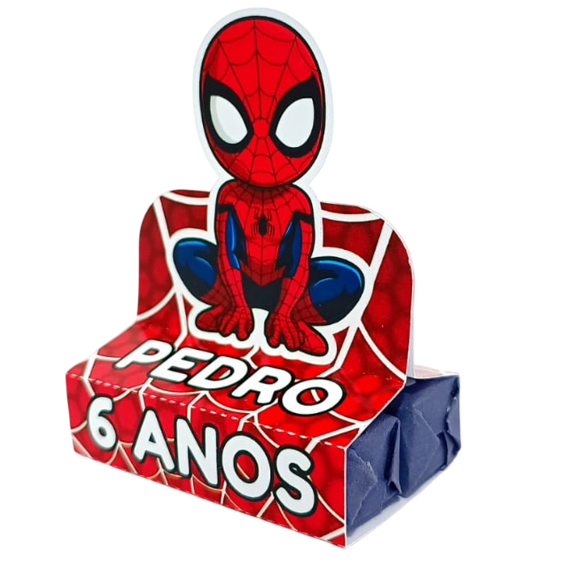 Kit Porta Bis Duplo Personalizado Homem Aranha I Spider Man I Lembrancinha de Aniversário Infantil
