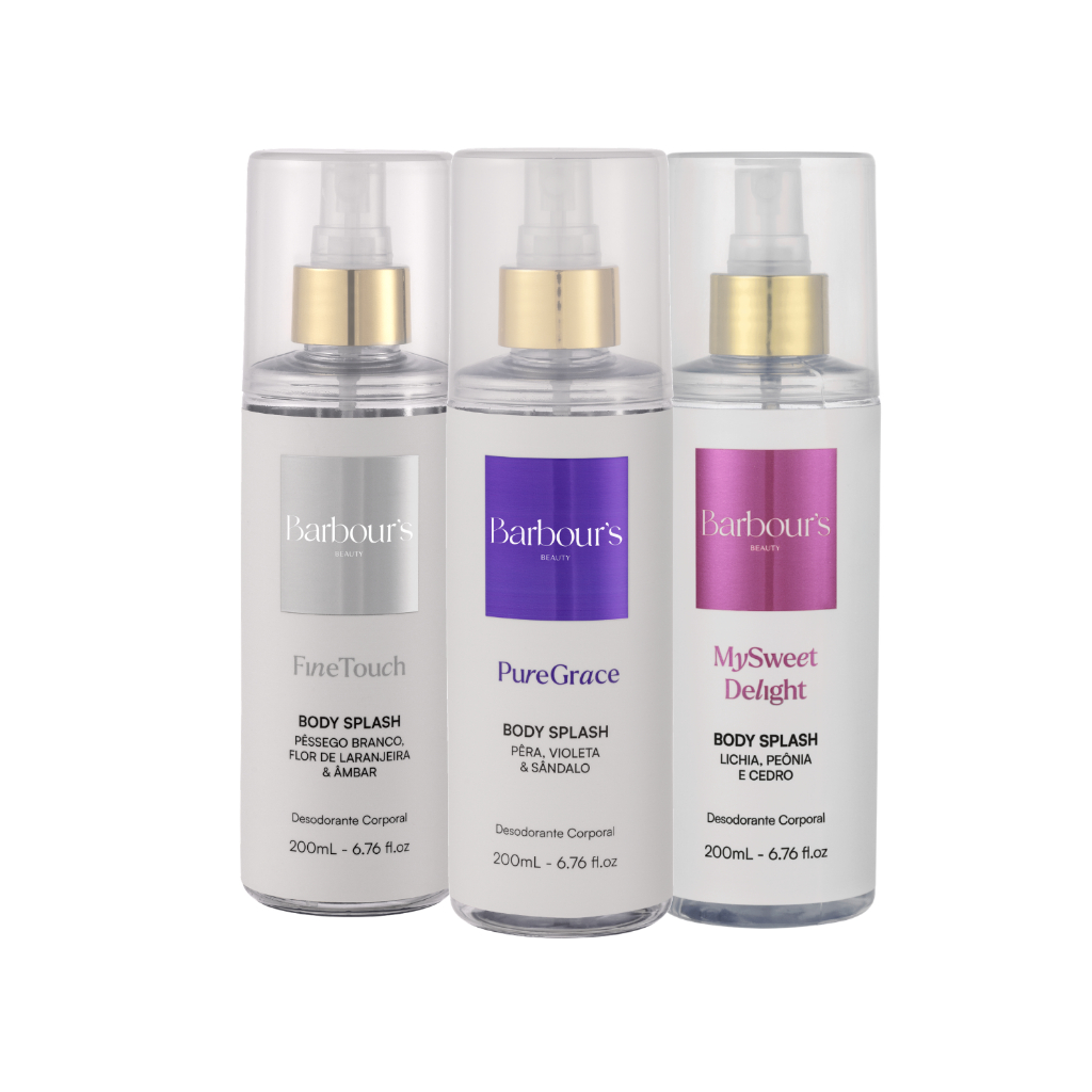 Kit Trio de Nicho Fine Touch Pure Grace e My Sweet Delight Barbours 200ML