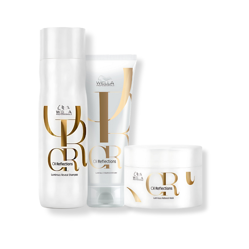 Kit Wella Oil Reflections - Shampoo 250ml , Condicionador 200ml e Máscara 150ml