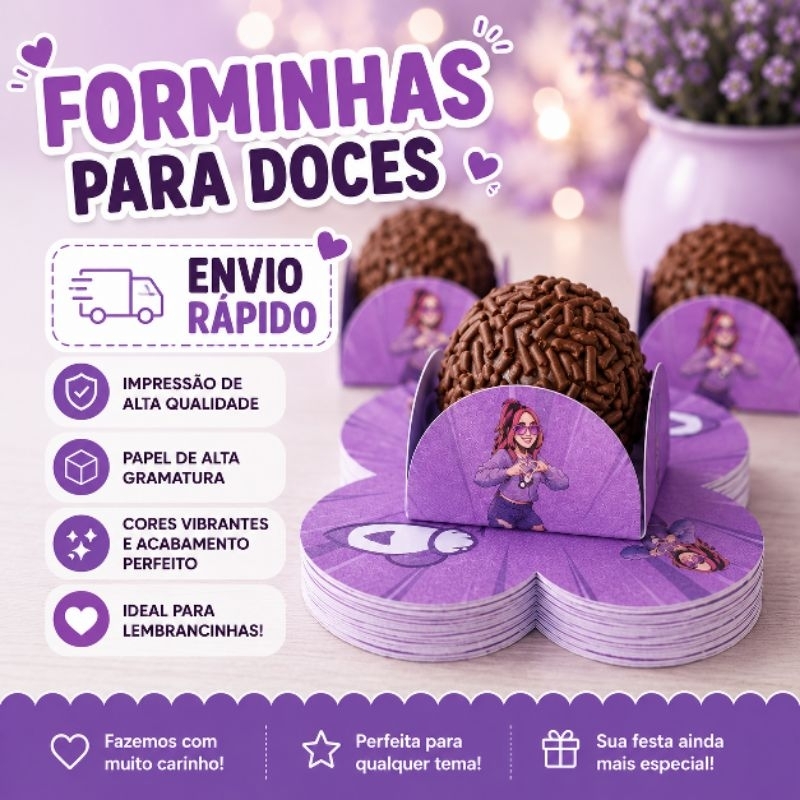 ENVIO RÁPIDO 60~120 Forminhas Katlen Festa Infantil  Doces Cha de Bebe Lembrancinhas Personalizadas Festa Aniversário