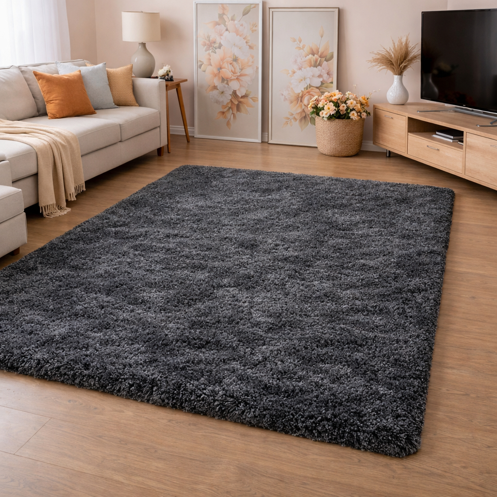 Tapete 1,00mx1,50m Sala Quarto Felpudo Varias Cores Premium