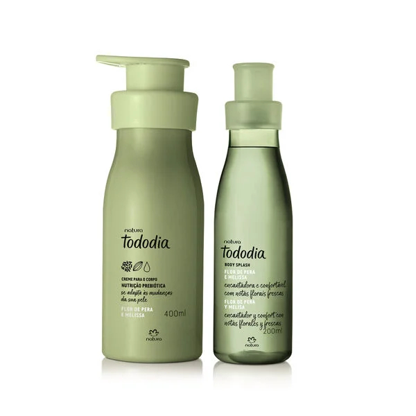 Combo Natura Tododia Flor de Pera e Melissa com hidratante e body splash